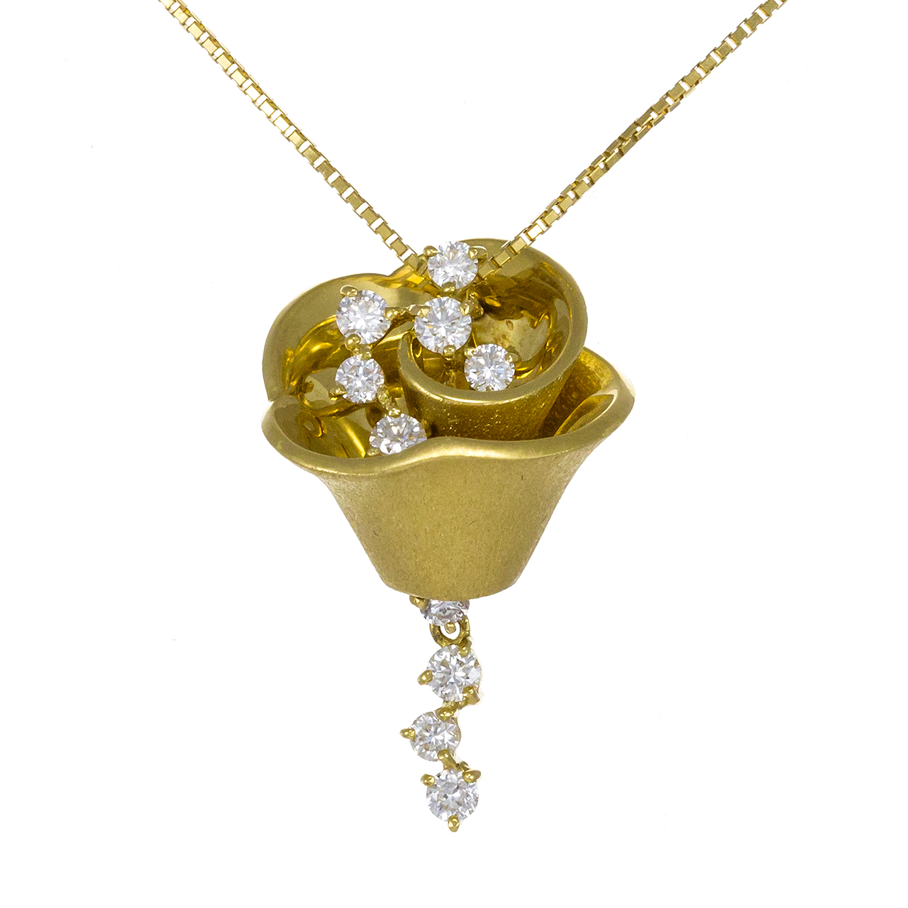 高級ジュエリーのダイヤモンド【セール価格】天然ダイヤモンドネックレス0.4ct　k18