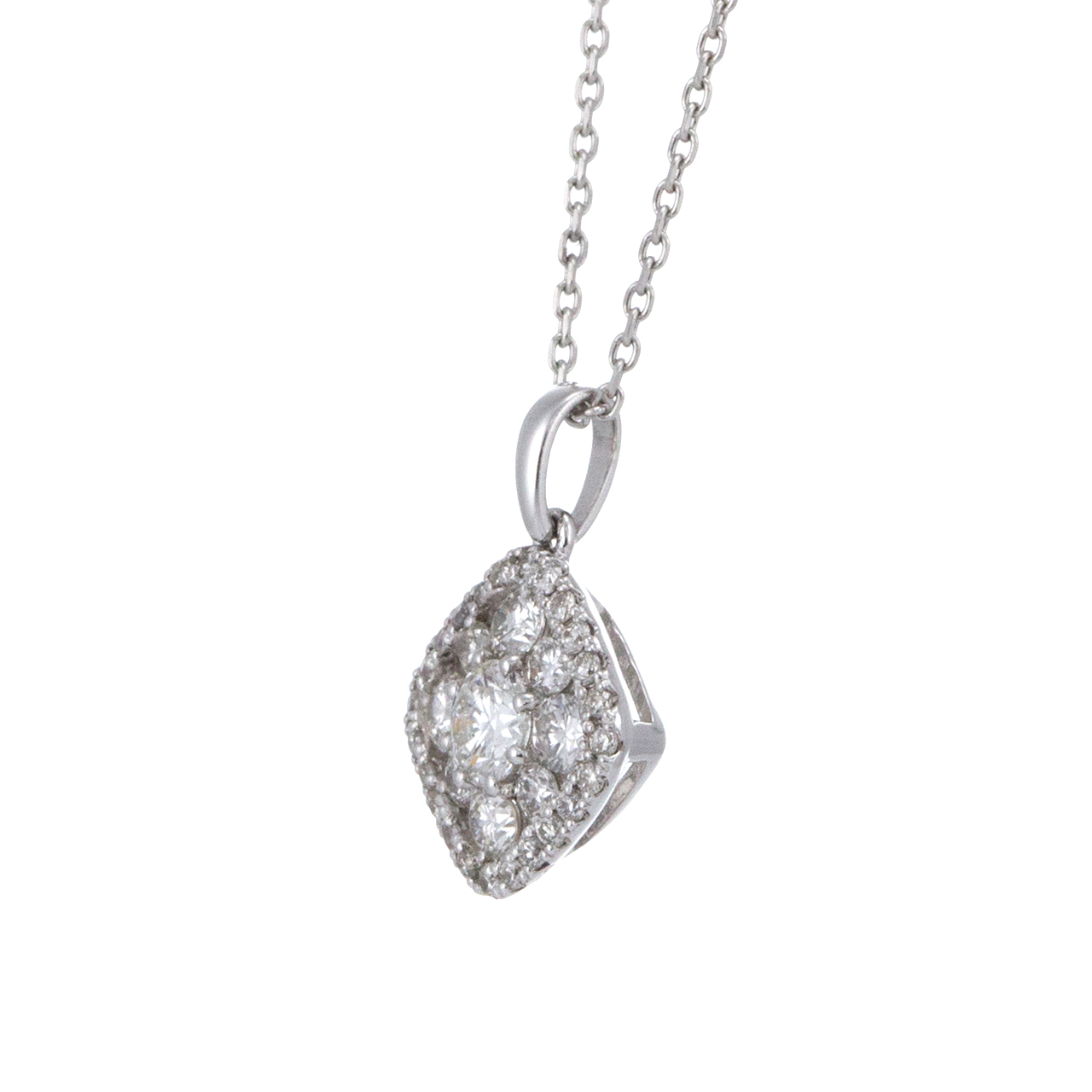 ディーコレクション プラチナ ダイヤモンド ネックレス 0.1ct DP005510PT-